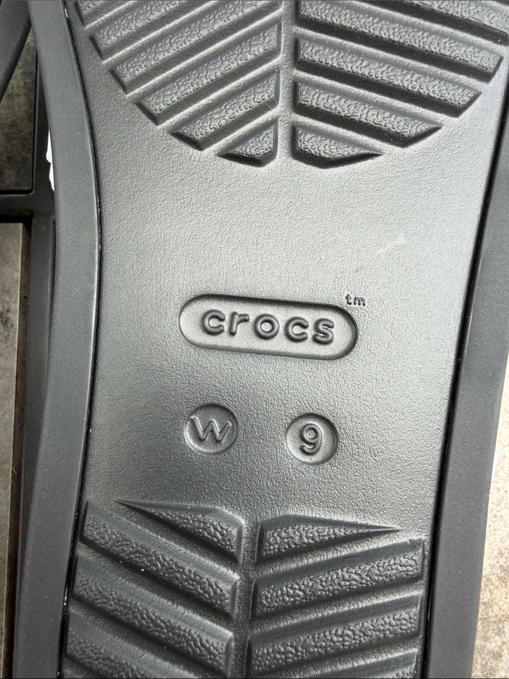 BNWT CROCS Black Miami Toe Loop Double-Strap Slide Sandals - Picture 8 of 12
